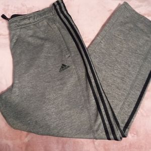 Mens xl Grey/Black adidas climawarm fleece running pants.